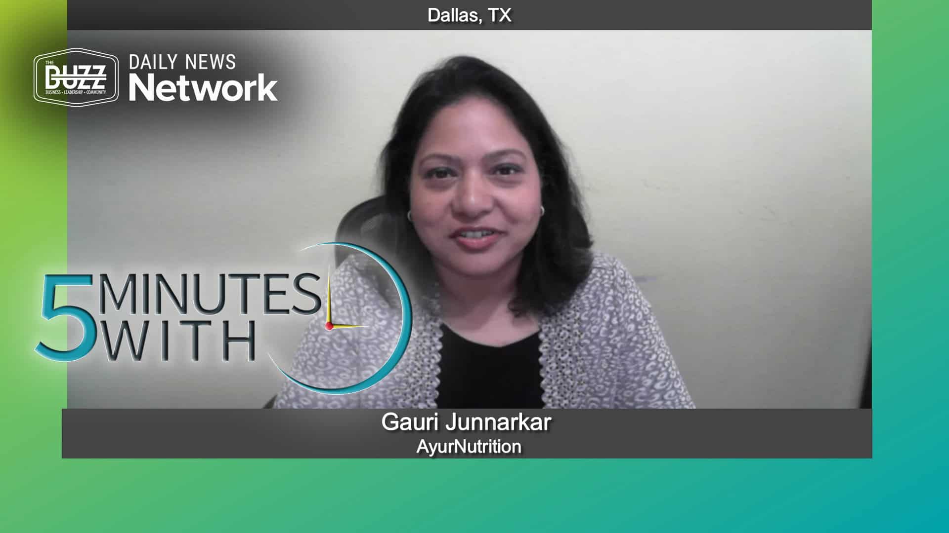 5 Minutes With Gauri Junnarkar of AyurNutrition